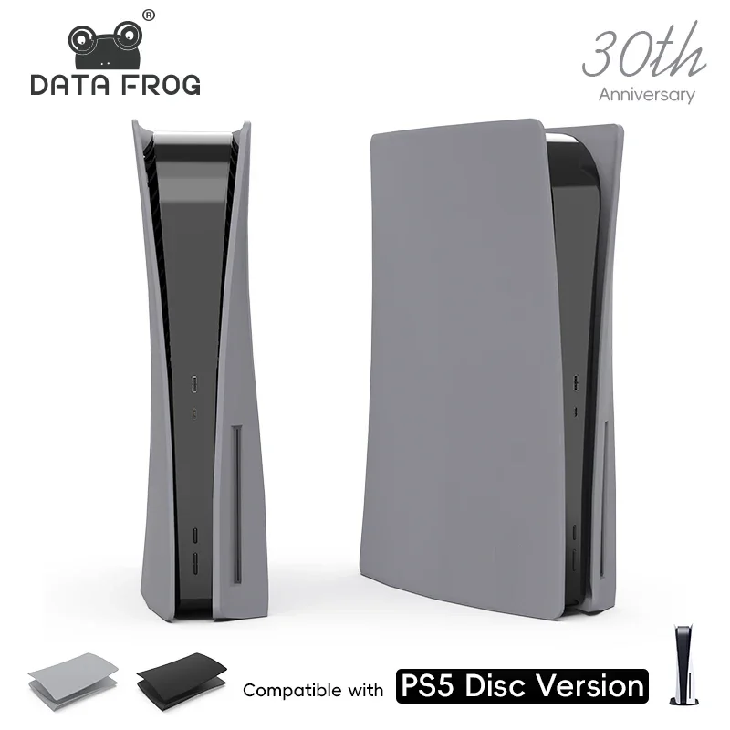 

Черные лицевые панели DATA FROG для PS5 Disc Edition — сменная крышка консоли, защитный чехол, игровые аксессуары
