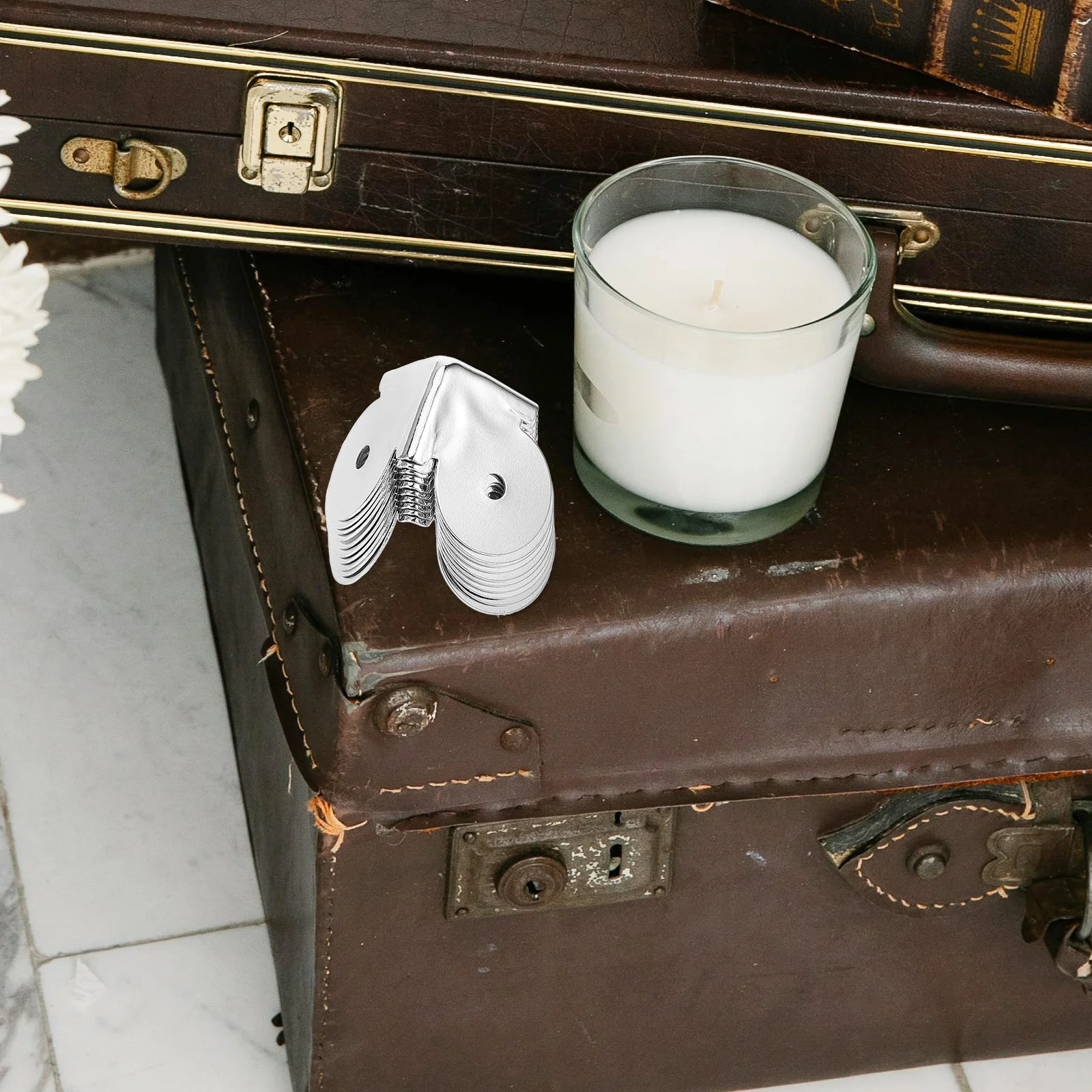 

10Pcs Metal Corner Protectors Box Guard for Wood Boxes Stage Speakers Decorative Metal Corner Protector Cabinets Box Protectors