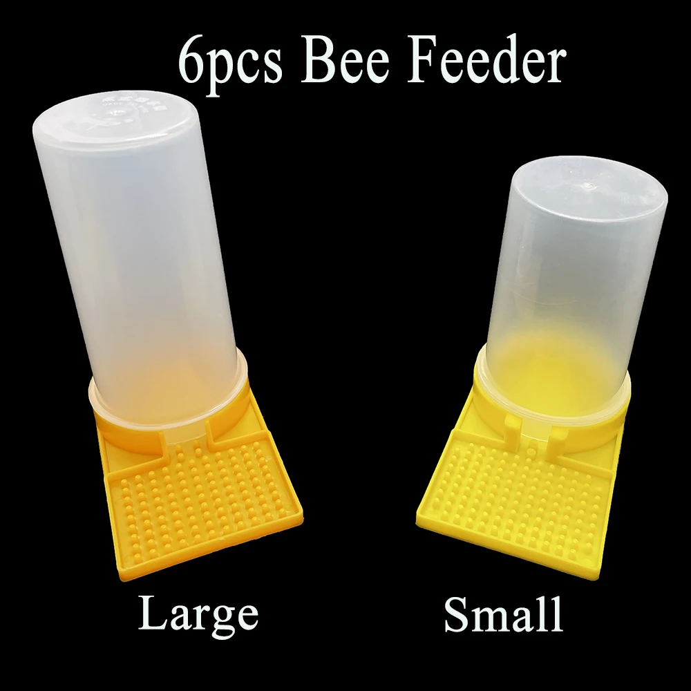 6PCS Beekeeping Equipment Honey Bee Feeder 518 Type Large Capacity Anti Drowning Plastic Watering Suger Feeding Automatic