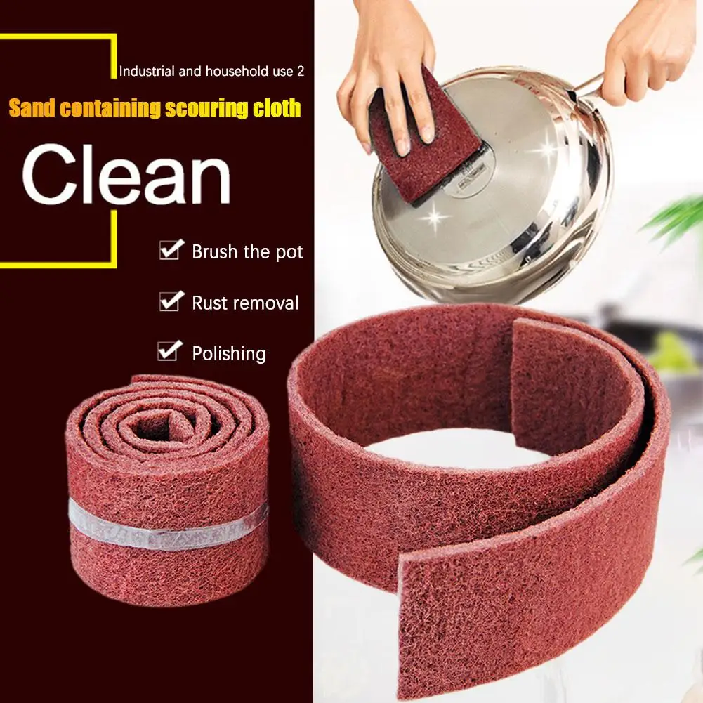 Diamond Sand Cleaning Cloth Sponges Caspian Stone Pot Clean Brush Rust Eraser Grit Scouring Pads For Rust Removal