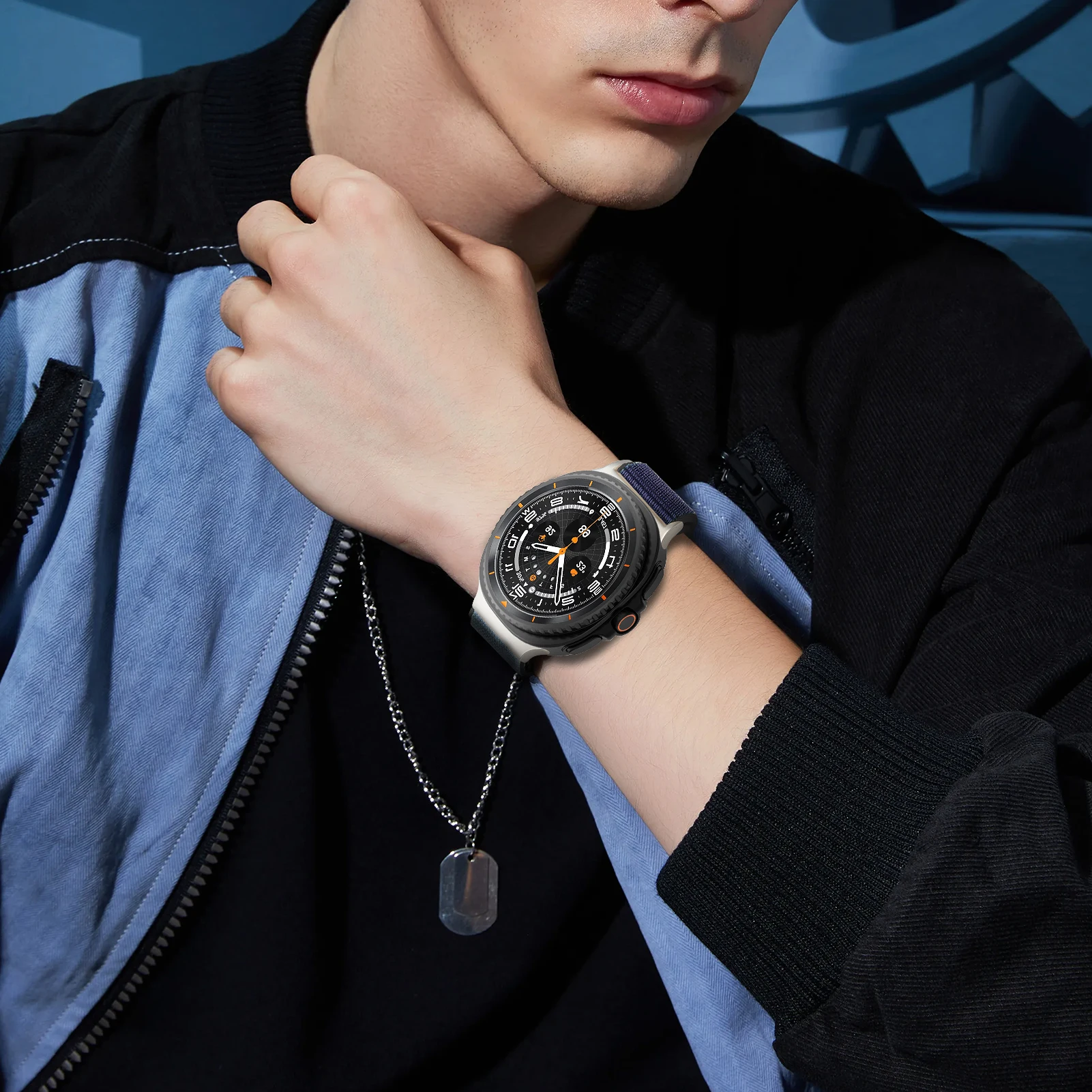 حلقة نايلون لساعة سامسونج جالاكسي 8 حزام 40 مللي متر 44 مللي متر سوار قابل للتنفس كوريا بولسيرا لساعة جالاكسي 8 الفرقة الكلاسيكية 46 مللي متر