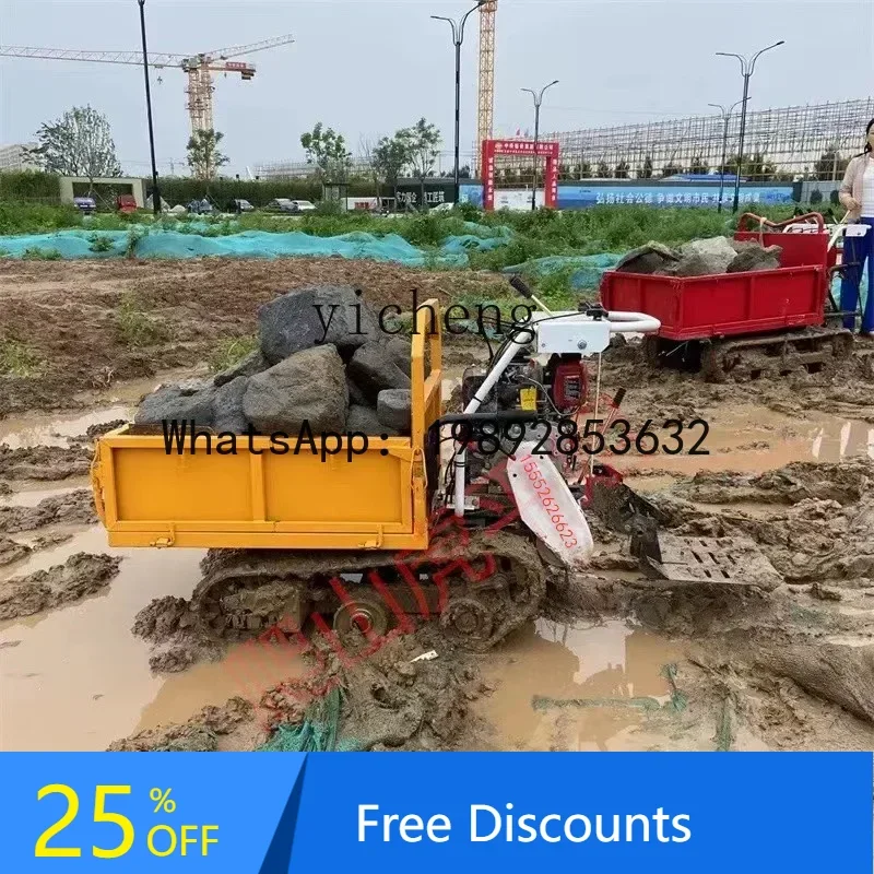

A1 all-terrain crawler truck agricultural hydraulic dump orchard truck