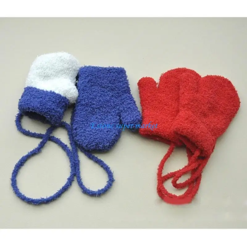 090B 1 Pair Children's Mittens Baby Warm Gloves for Toddlers Outdoor Essential