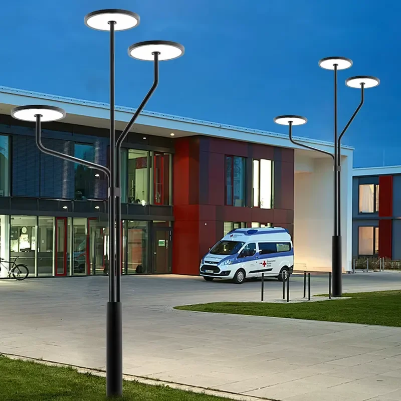 Customized Classic 30W LED Bollard Light Vintage Decorative Patio Lamp Post for Garden Square Park IP65 Rating AC Power