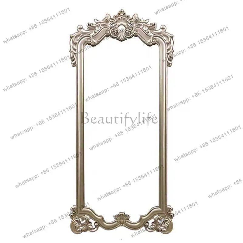 Nordic Floor Decorative Mirrors Luxury Standing Princess Long Mirrors Full Body Living Room Espejos