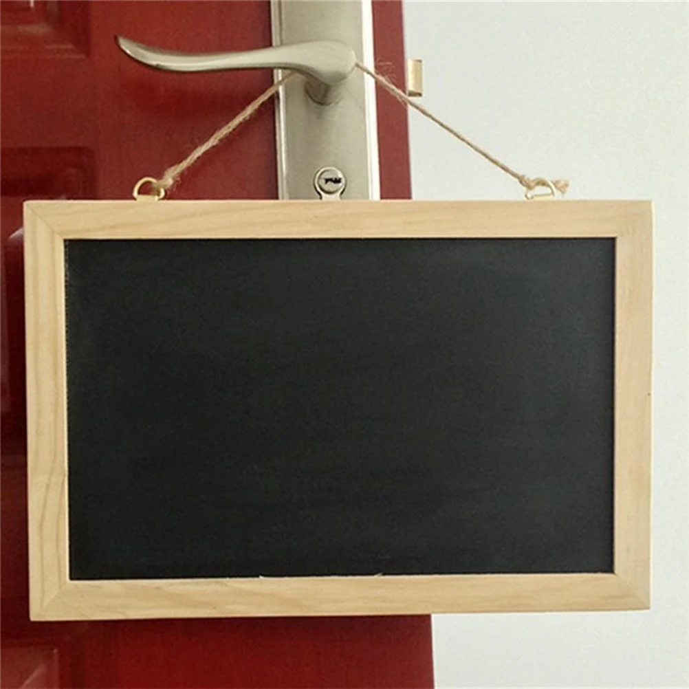 

Mini Chalkboard 30x20cm Erasable Single-Sided Message Board Blackboard Wall Hanging Display Sign Chalkboard Sign