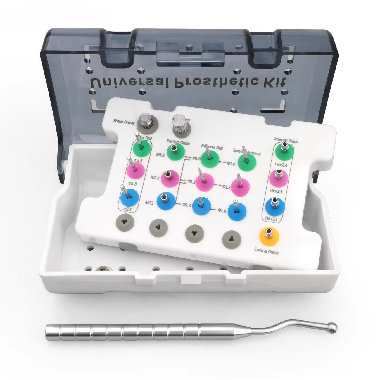 응급 치과 수술 도구 중앙 임플란트의 실패 및 수리를 위한 깨진 나사 추출기 기본 나사 제거 도구