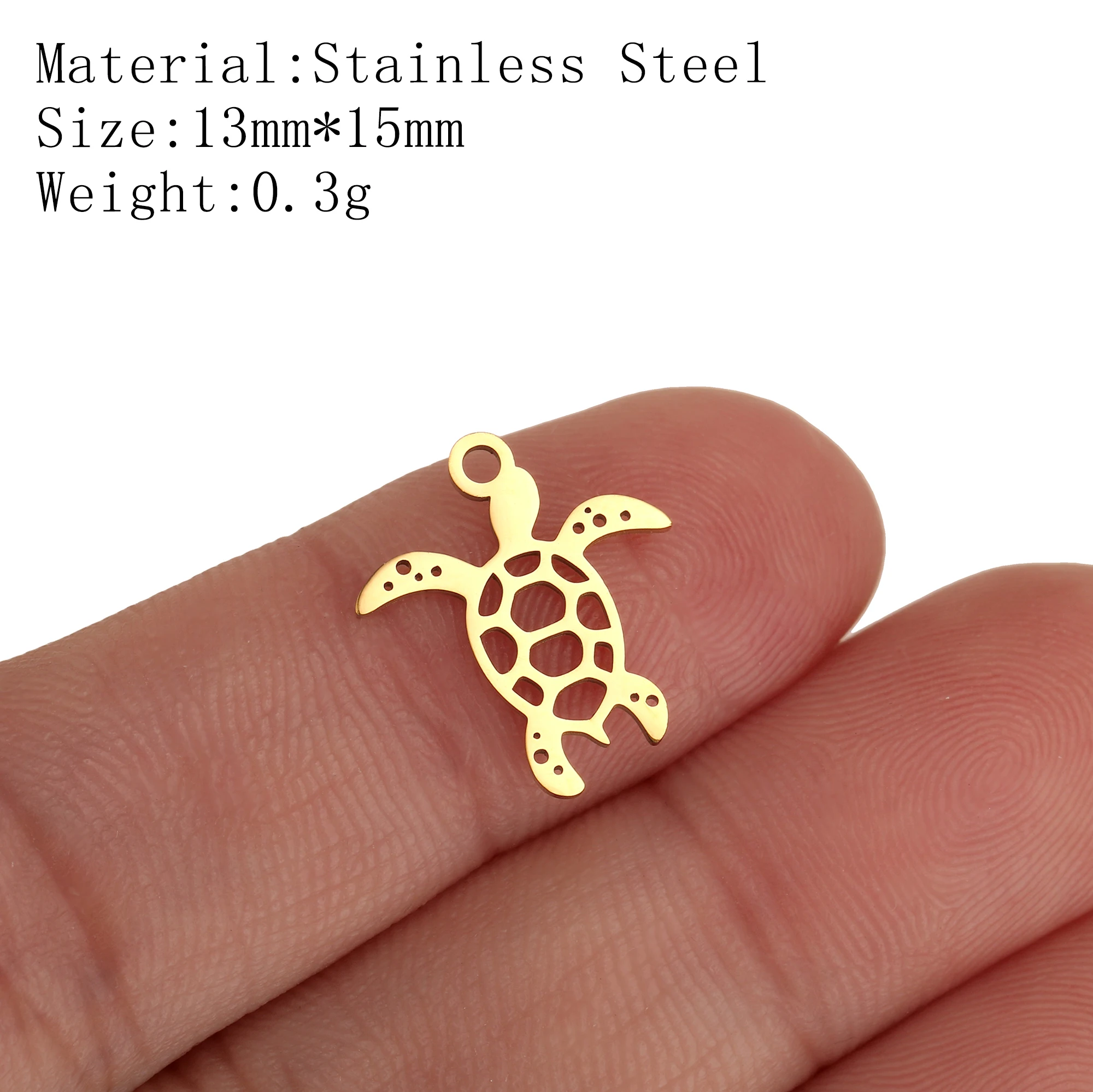 5 stuks Oceaan Vis Zee Charms RVS Surfer Wave Zeemeermin Staart/Schildpad/Zeester Hangertjes DIY Ketting Oorbel Sieraden maken - afbeelding 1