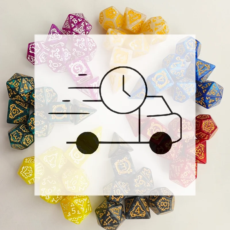 

7Pcs/set Polyhedral Dices Multi-side Dice Set For Board Games High Quality Dice Set Entertainment Table Gaming Accessories