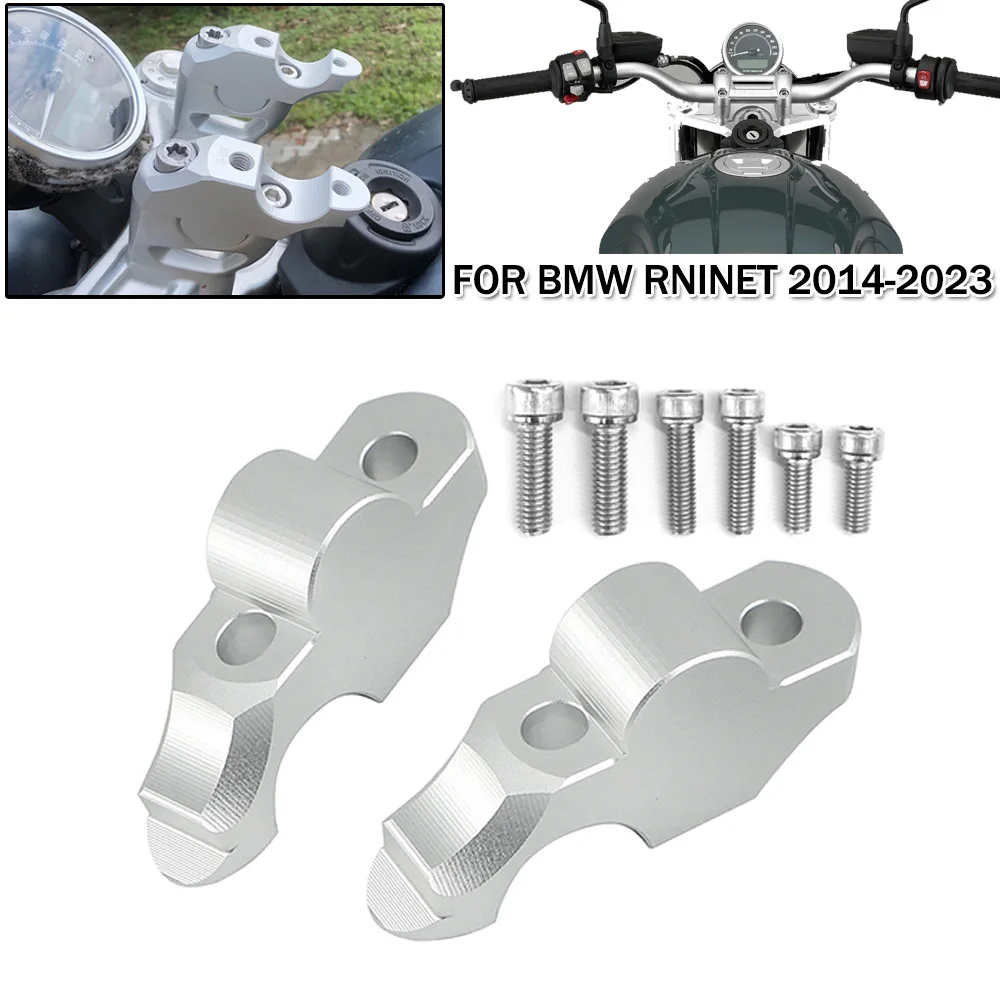 

Motorcycle Handle bar Clamp 28mm Raised Mount Adapter Handlebar Riser For BMW R nine T RNINET R9T 9T Pure Racer 2014-2021 2022
