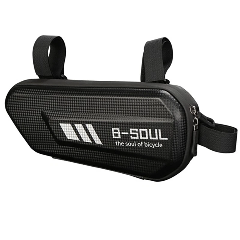 B-SOUL Bicycle Triangle Bag Waterproof Bike Front Bag Mountain Road Bike Accessories Black