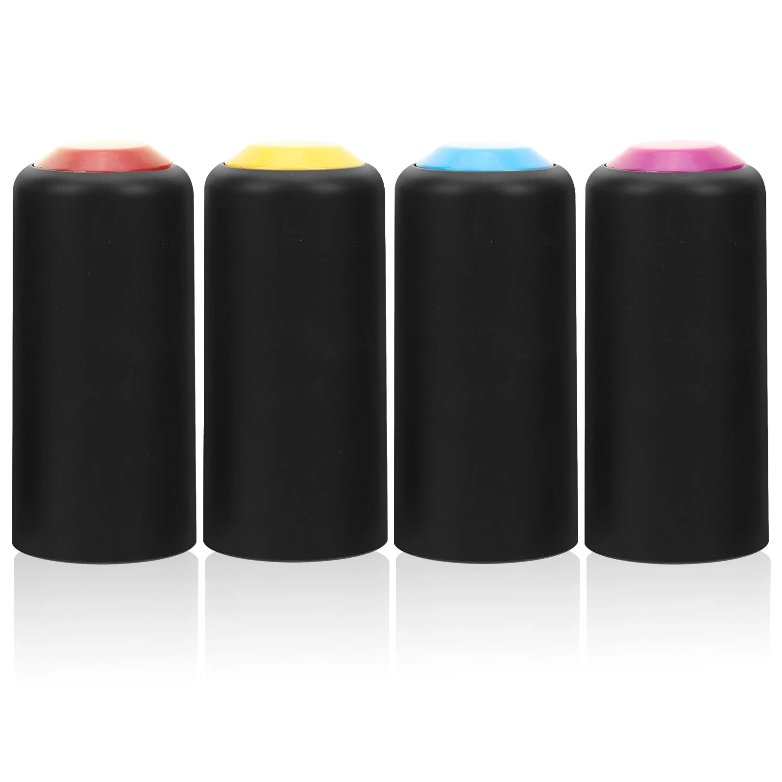 

4 Pcs Microphone Cover Batteries Wireless Covers Plastic Screw Caps Replacement Accessories