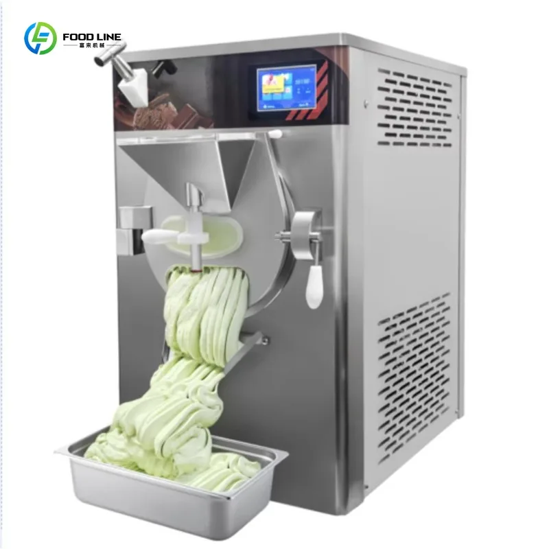 Customized On Sale Stainless Steel Hard Ice Cream Making Machine Commercial Batch Freezer Big Discount
