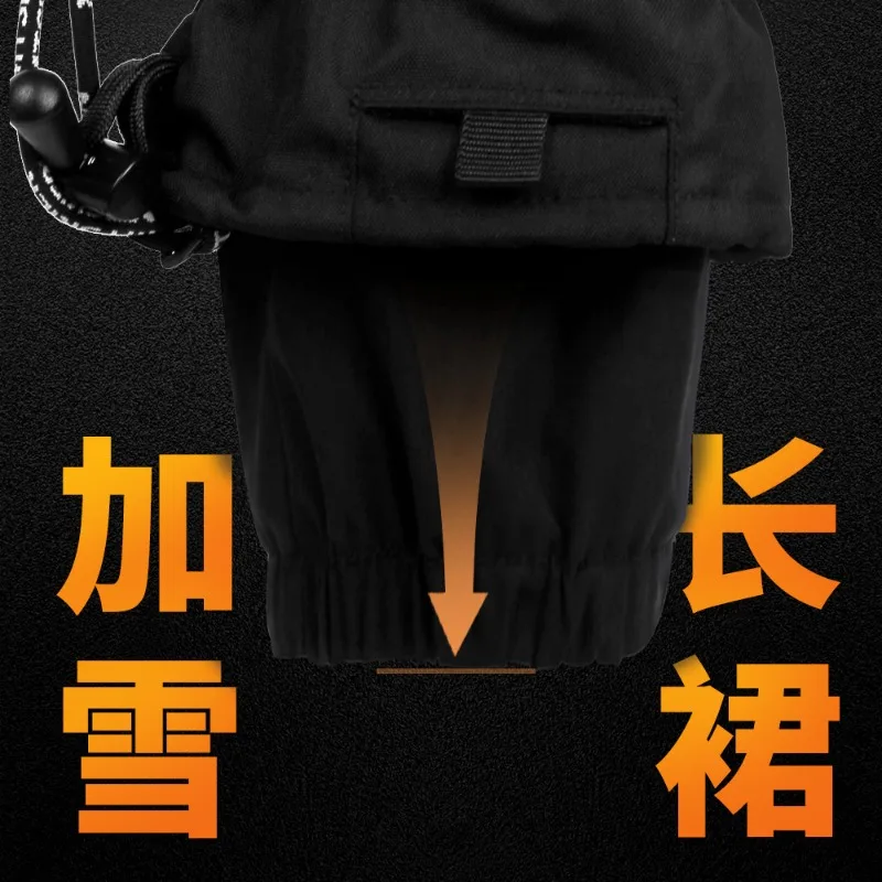 Кевларовые лыжные перчатки для взрослых с наручниками, износостойкие водонепроницаемые кевларовые лыжные перчатки для сноуборда