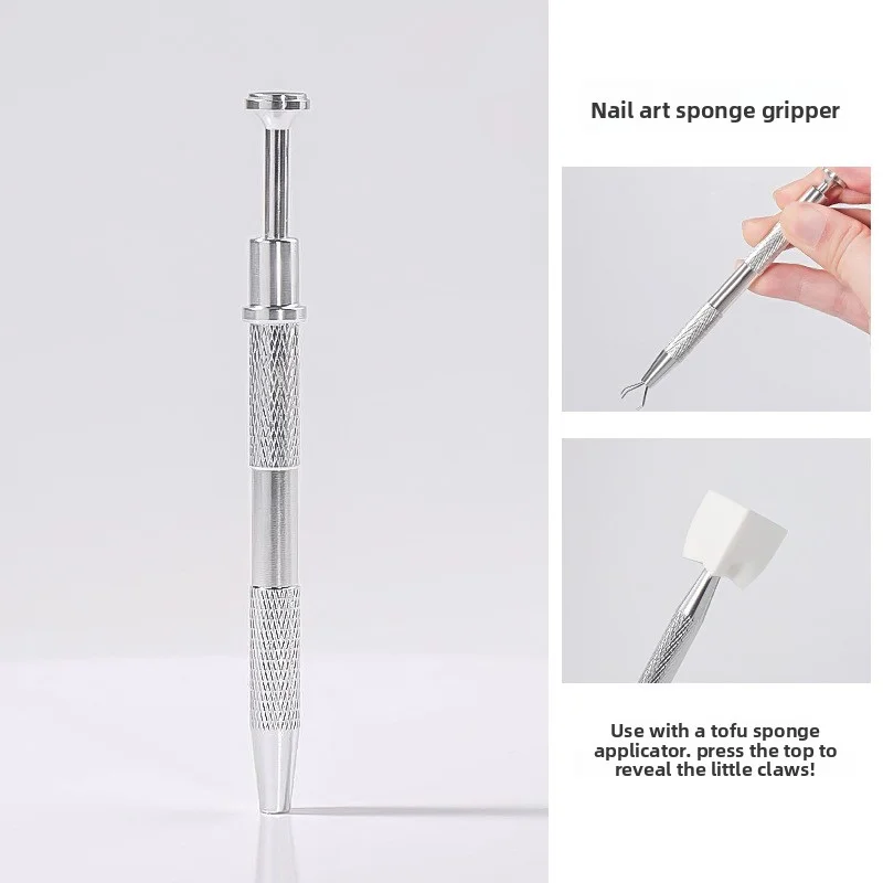 Magnetische Cat Eye Gel & Strass Picker - 4-klauw roestvrijstalen Nail Art Tool Set voor nauwkeurige plaatsing en multifunctioneel