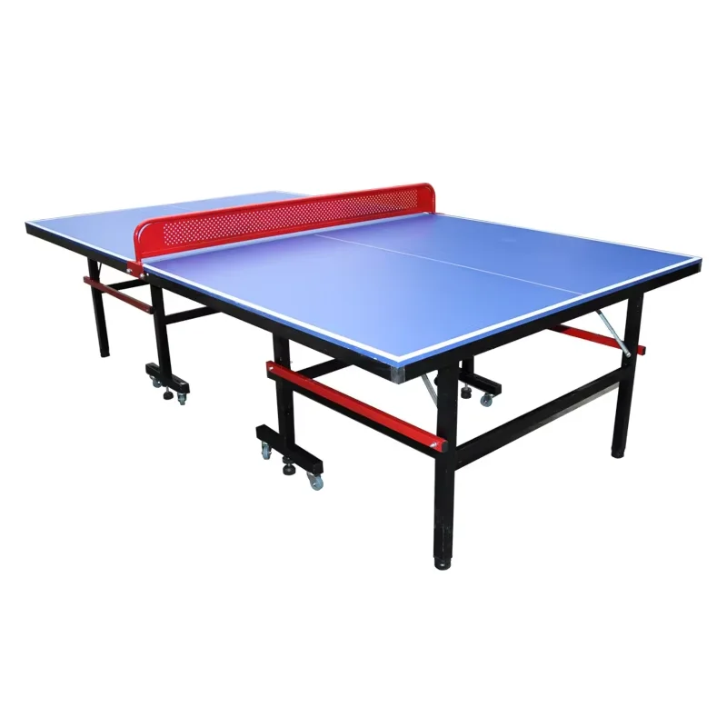 Wholesale Simple Foldable Movable Indoor Table Tennis Table for Adults 25mm Surface Thickness for Home and Competition Use