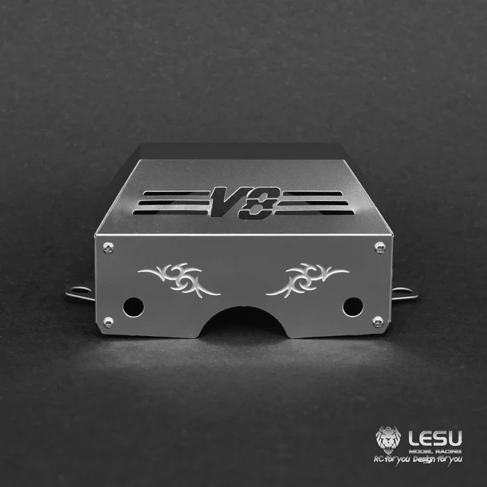 

LESU Metal Transmission Decorative Cover For 1/14 DIY Remote Control Tamiyaya Tractor Trailer Truck Toys Gearbox Parts TH04753