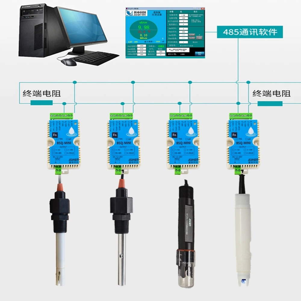 Condutividade EletrodePH Controller, Condutividade, Condutividade, CE, TDS, BSQ, Mini