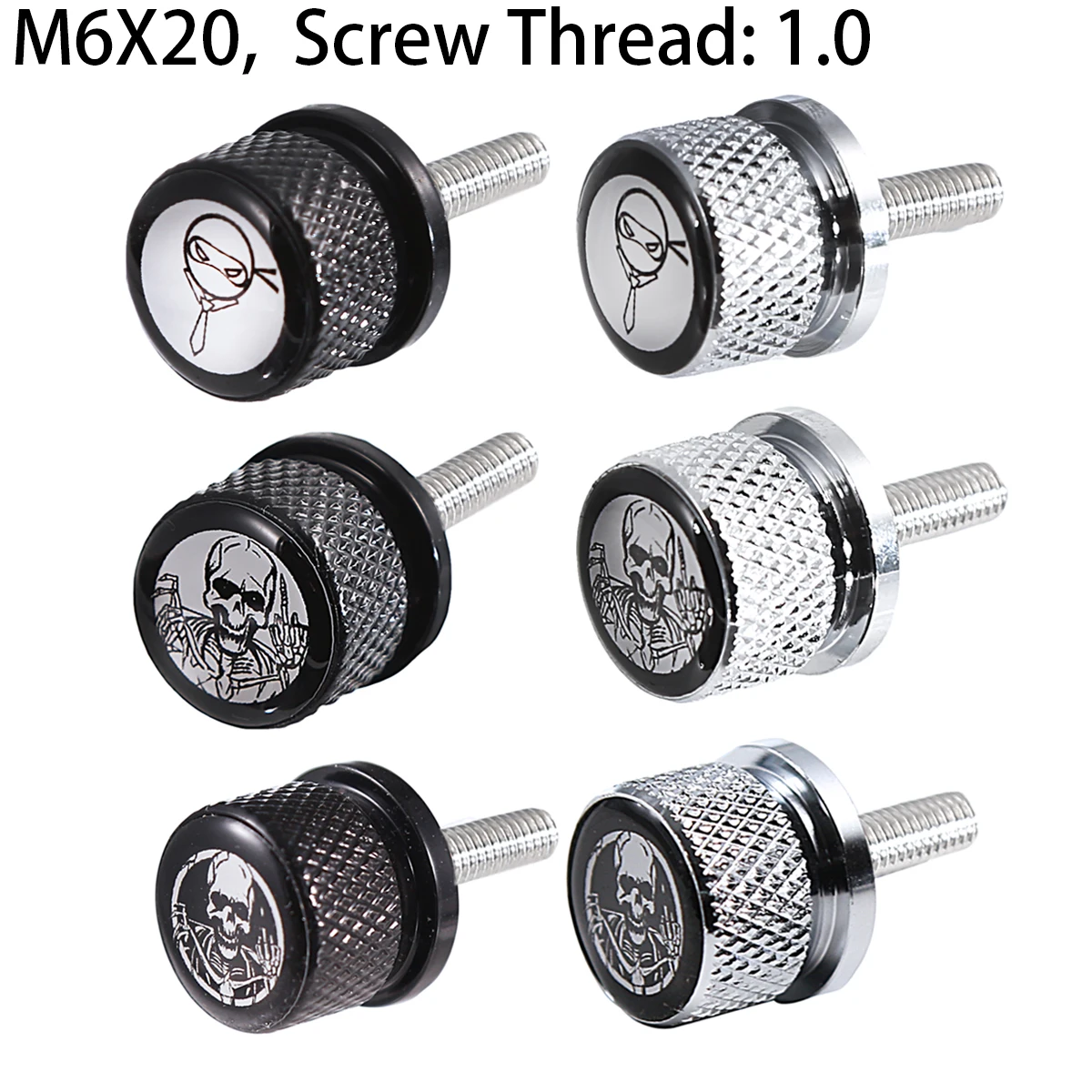 M6X20 1.0 Aluminum Thumb Screw Special Bolt For Universal Motorcycle Parts