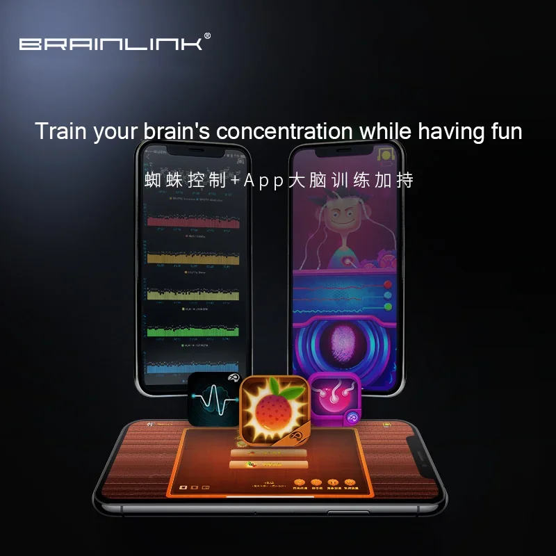 Nieuwe Brainlink SE EEG Brainwave Headset Zenuwsensor Robot EEG Meditatie Tracker Aandacht Training Speelgoed Met APP Games