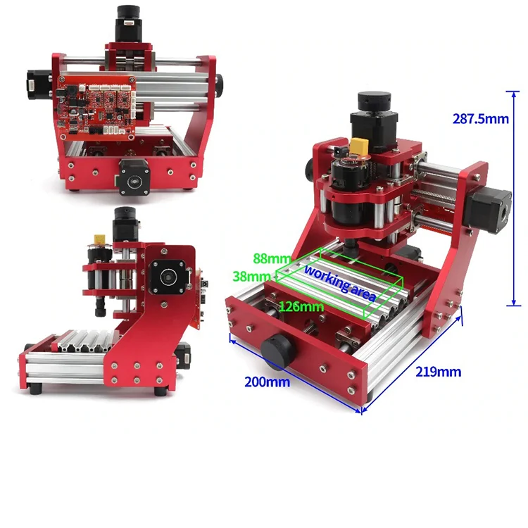 

1310 2 in 1 Desktop CNC Milling Machine Laser Cutting Machine with Offline and GRBL Control