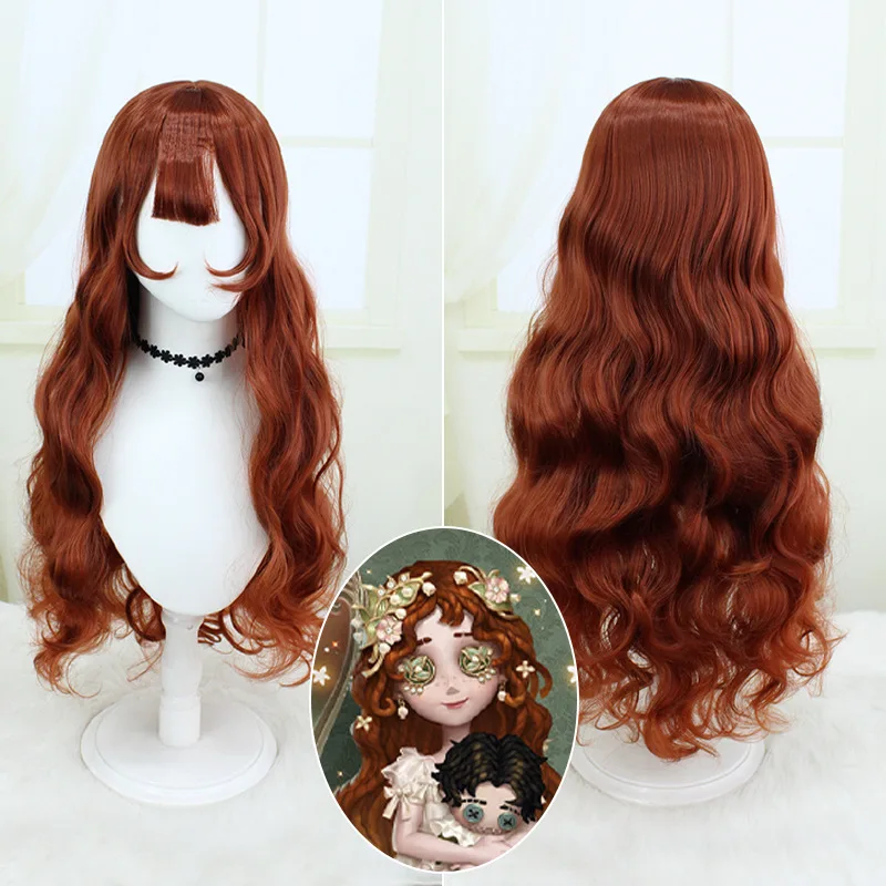 

Identity V Маленькая дочь Eurydice Косплей Парик Реалистичные волосы Микро Градиент Вьющийся парик