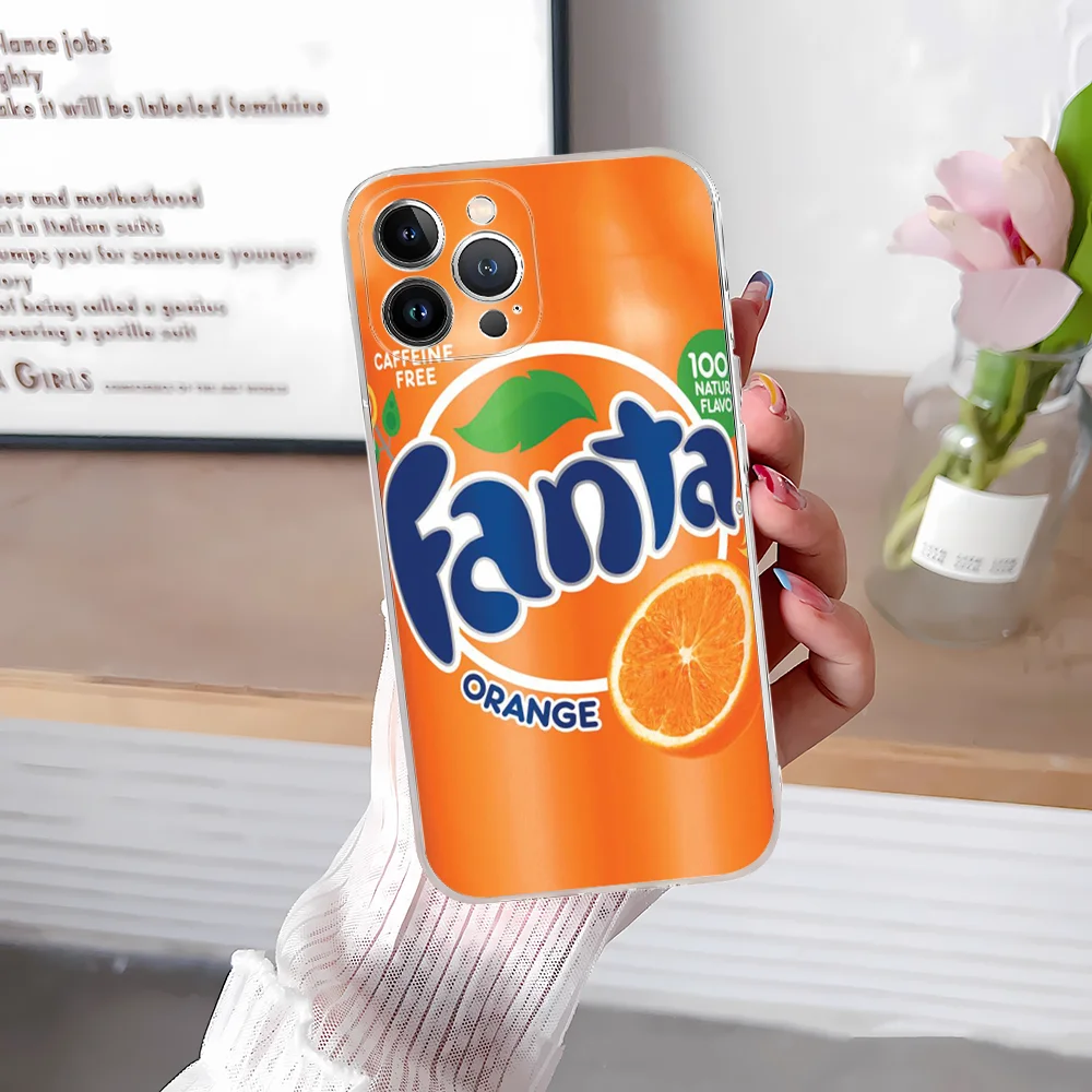 F-FantaS Drinks Grape Orange Mousepad Silicone Soft for iphone 15 14 13 12 11 Pro Mini XS MAX 8 7 6 Plus X XS XR Cover