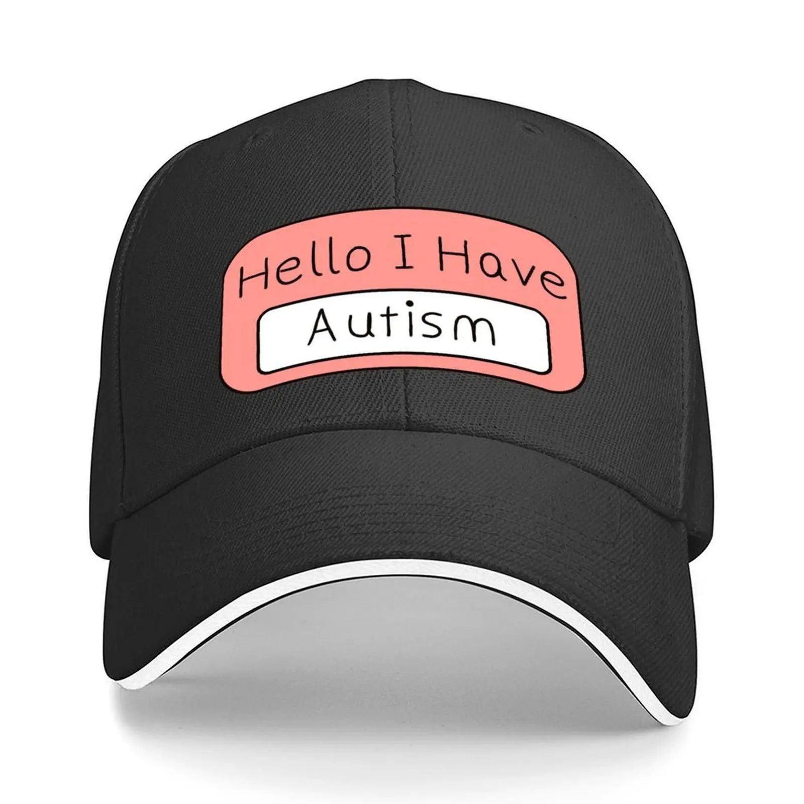 

Hello I Have Autism Baseball Cap Luxury man cap dad hat Hat Beach hard hat Hats Man Women's