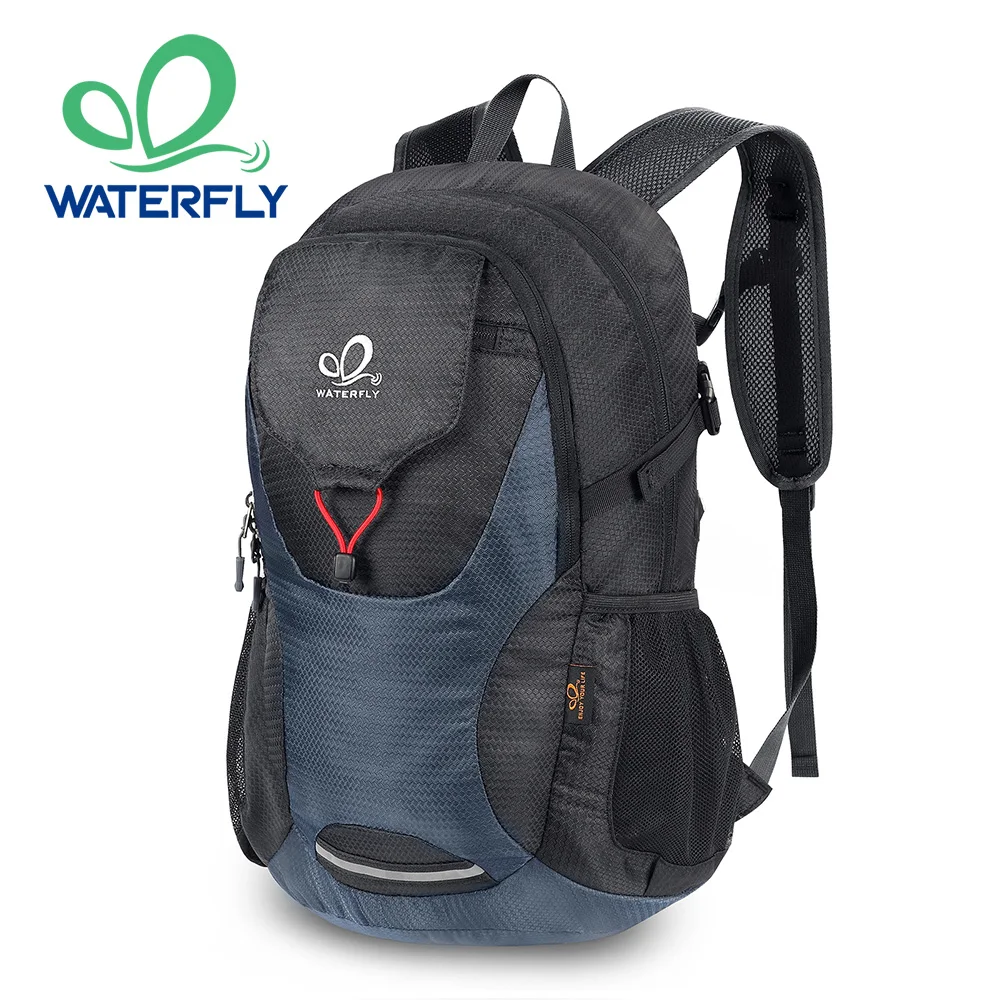 WATERFLY Lightweight Packable Hiking Backpack 30L Foldable Travel Daypack Laptop Bag Ultralight Camping Day Pack For Woman Man