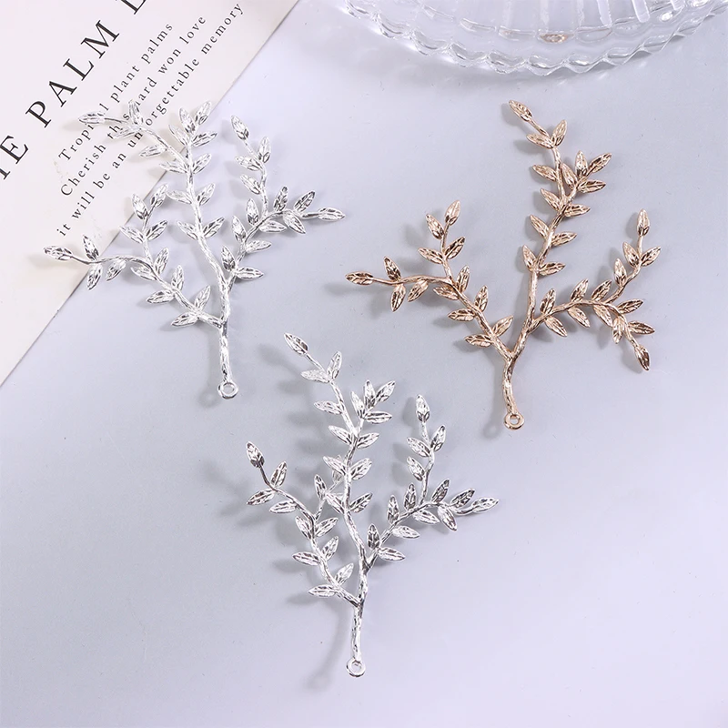 2Pcs Wicker Tree Branch Pendants For Cabochon Cameo DIY Jewelry Making Accessories