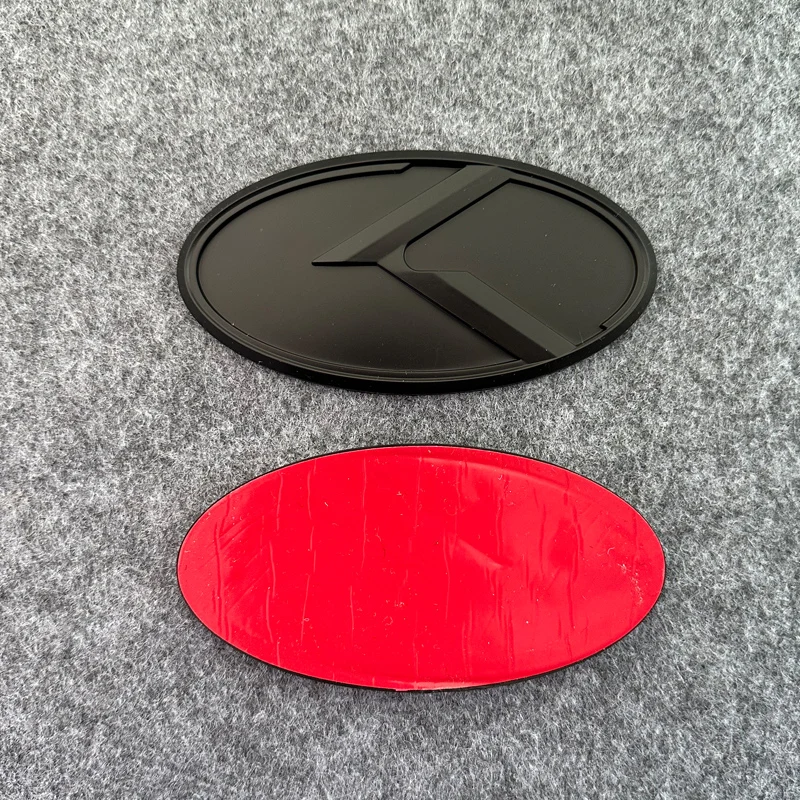 1pcs x 3D ABS K Logo Car Front Hood Rear Trunk Logo Emblem Badge Stickers for Kia Sportage Sorento Optima Forte Rio Stinger K5 view 2