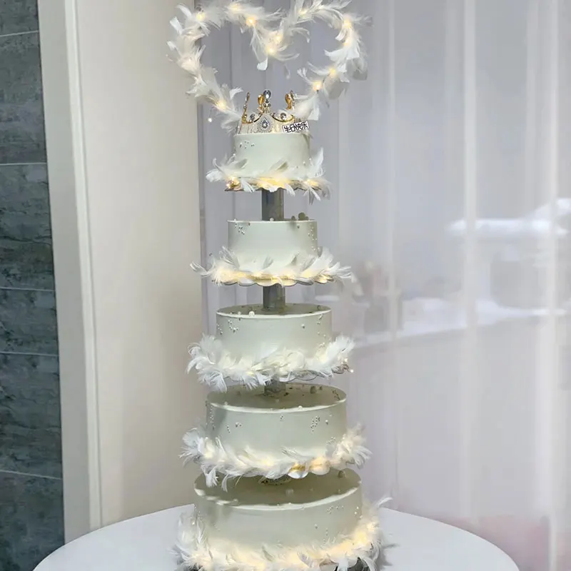 Plastic cake model three-layer multi-layer crown feather window fake sample photography prop customization
