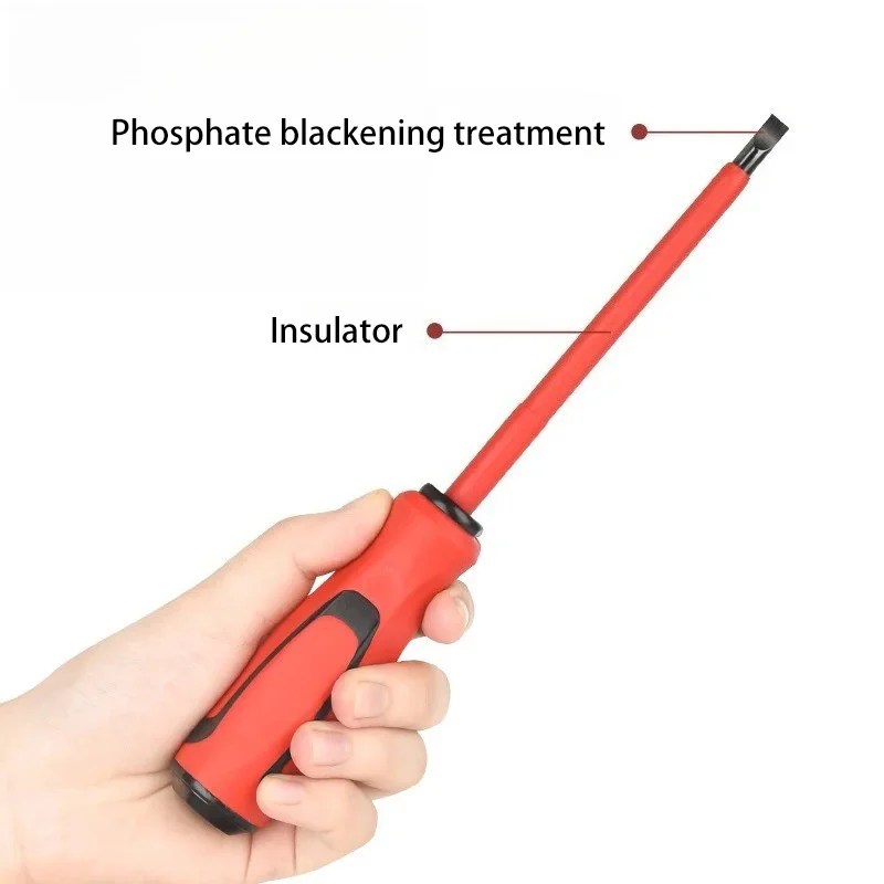 6pcs Magnetic Screwdrivers High Hardness CRV Steel Cross Straight Heads Required Insulated Screw Driver Home Daily Hand Tool