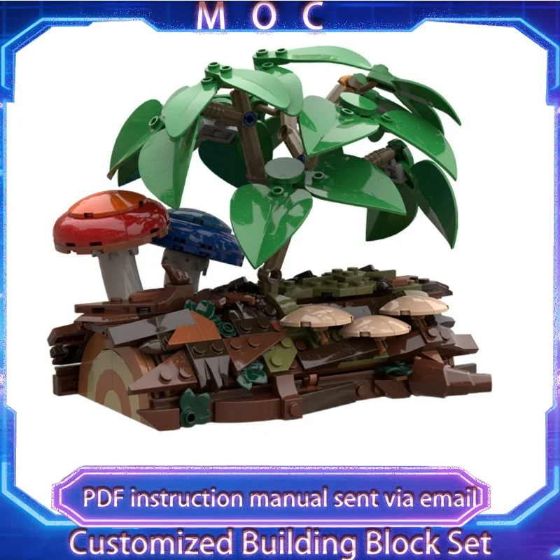

Новые детали 923 серии MOC Plant: Технологичный конструктор «Грибная флора» для детей, креативные игрушки, популярные рождественские подарки