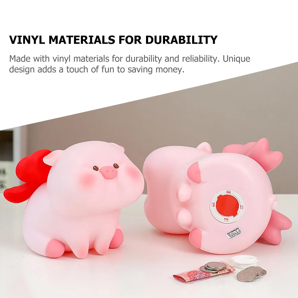

Delightful Piggy Bank Cute Money Storage Pot Vinyl Piggy Bank For Birthday Gifts