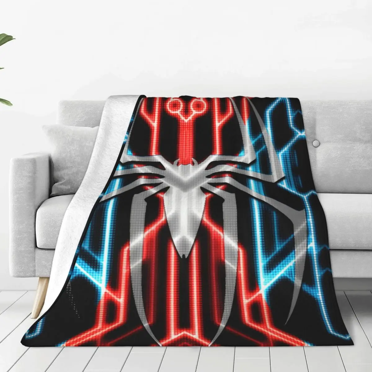 

Spiderman Tron Suit Blankets Quality Soft Warm Bedding Throws Spring Students Outdoor Funny Bedspread