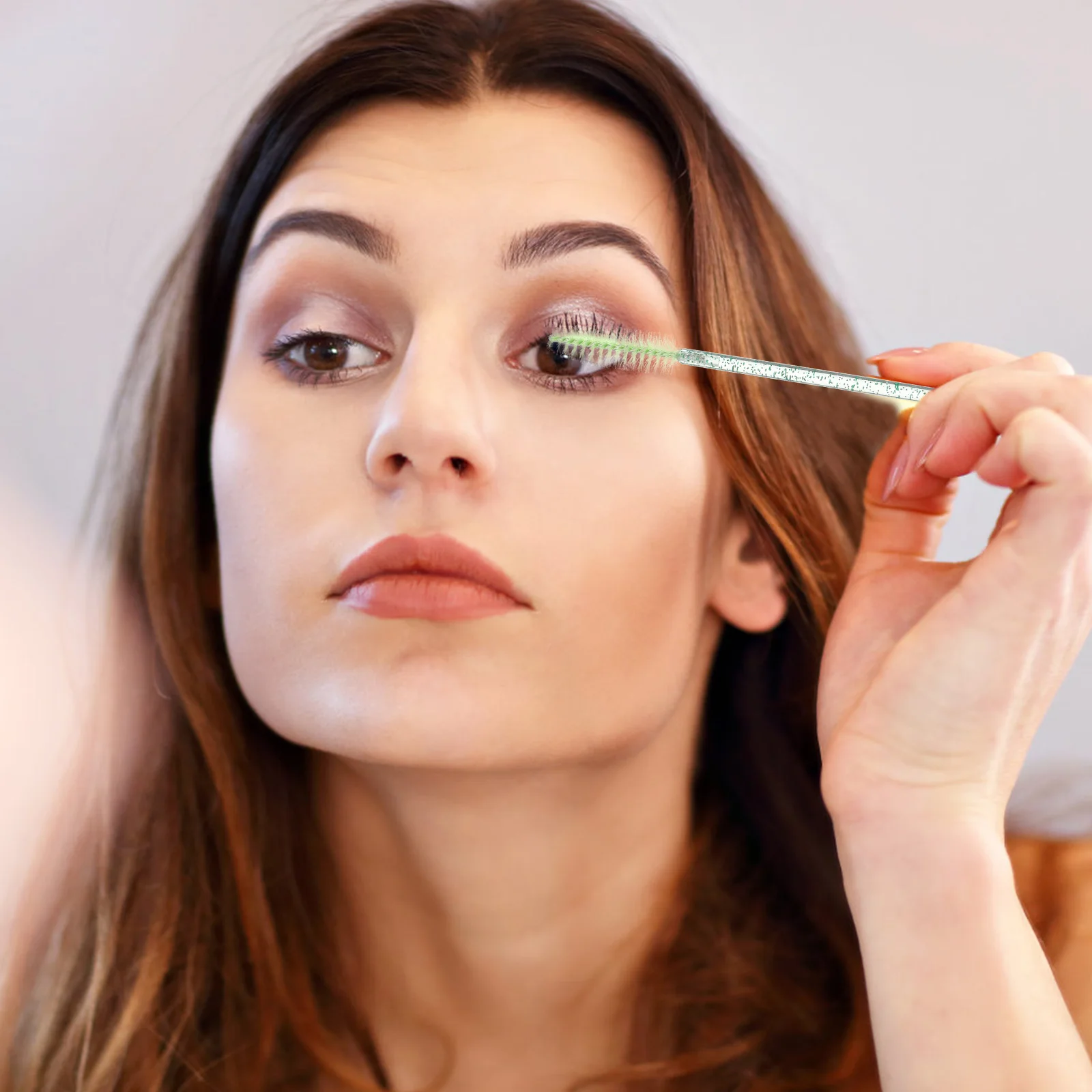 10 قطعة فرشاة رمش كريستال مع أنبوب قابلة لإعادة الاستخدام عصي الماسكارا فرشاة الحاجب المحمولة ماكياج لاش مشط للسفر #2