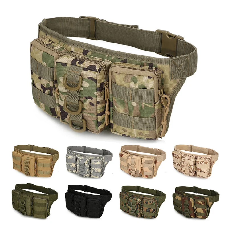 

High Quality Oxford Men's Waist Packs Casual Travel Belt Bags Outdoor Sport Multi-pockets Chest for Male Crossbody