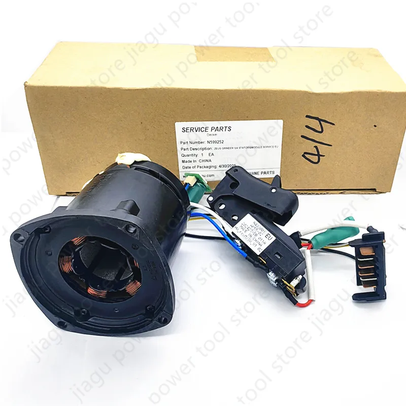 

DC 60V stator and switch assembly For DEWALT DCG414 N455889 N508008 N484568 N599252