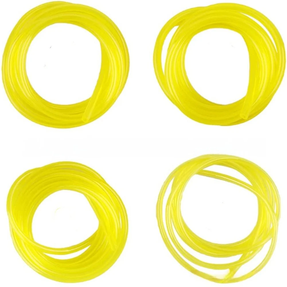 Fuel Line Tubing Selection 4pcs 60cm Yellow with Fuel Filter for For PRIMER Bulb Integration on Small Engine Tools