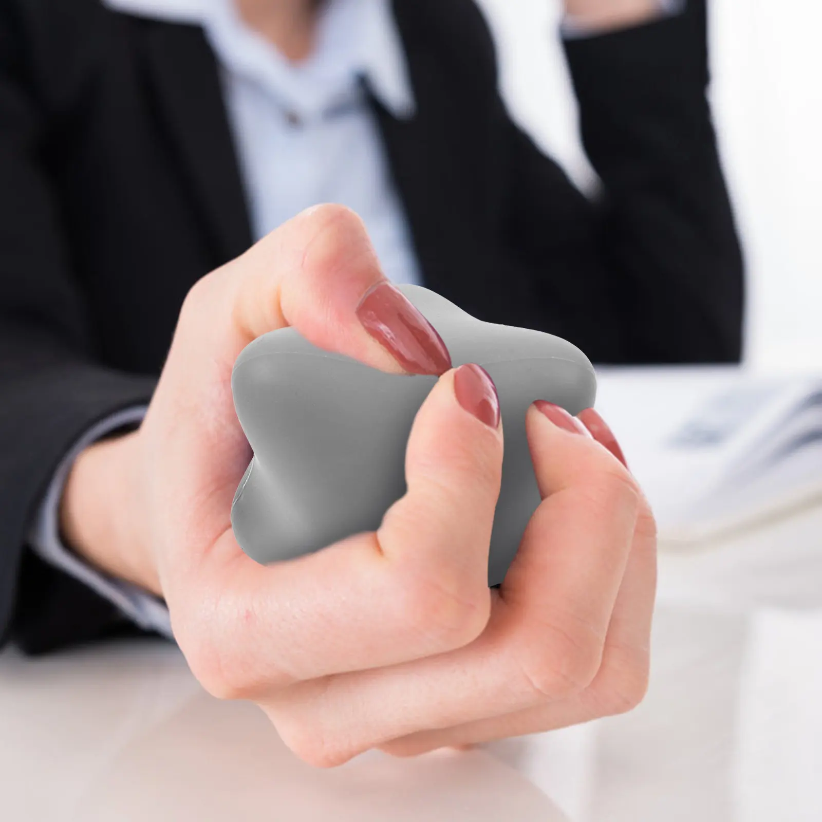 

Набор из 2 шт. шестигранных силиконовых мячей для тренировки хвата, упражнения для пальцев, снятия стресса, укрепления рук, для реабилитации