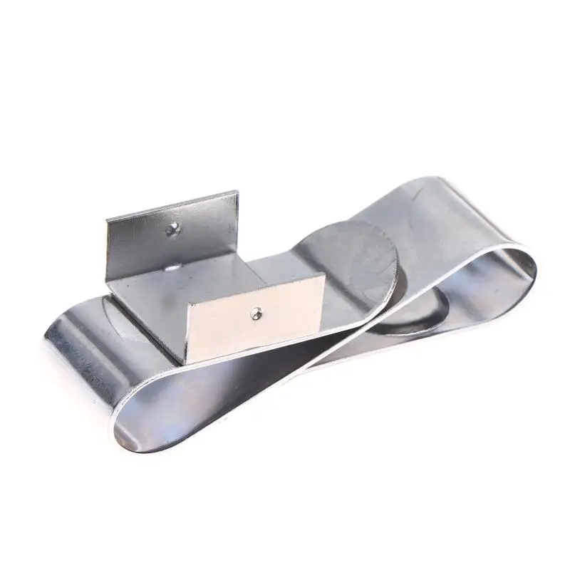 Robust Stainless Steel Cue Clip with Magnetic Chalk Holder for Billiards Enthusiasts