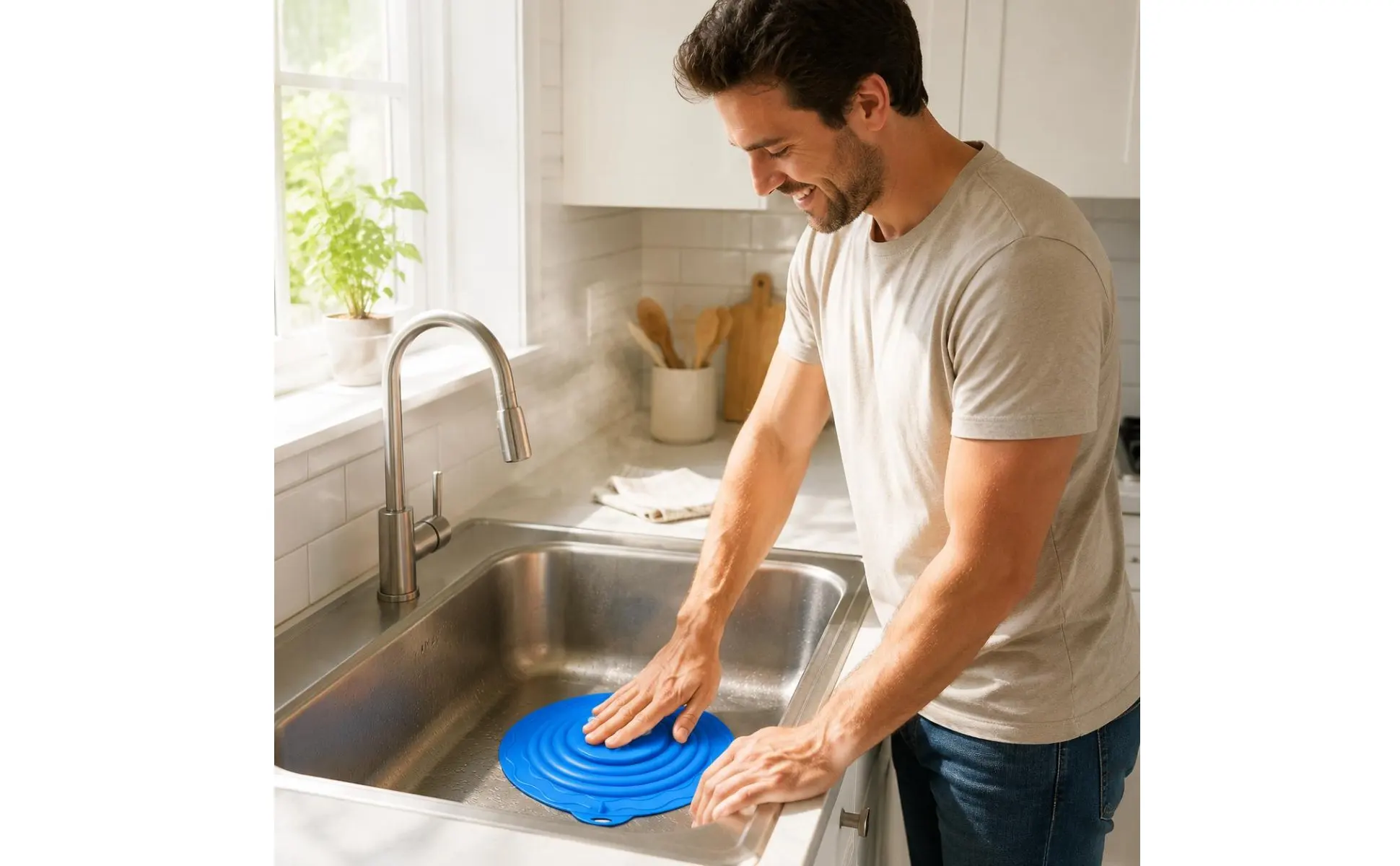 Silicone Drain Plunger Reusable Sink Clog Remover Washbasin Drain Tool Ergonomic Handle Heavy Duty