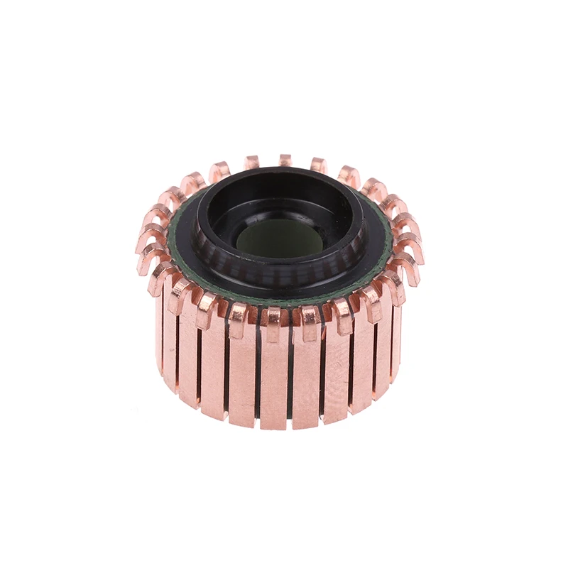 Hot! 1 Piece Copper Hook Type Electrical Motor Commutator 23.2x8x14.6mm 24P Teeth Copper Hook Type Electrical Motor Commutator