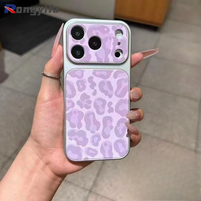 Luxury Leopard Print PU Leather Phone Case For Samsung Galaxy S26 S25 Edge S24 S23 S22 S21 S20 FE Lite Plus Note 20 Ultra Cover