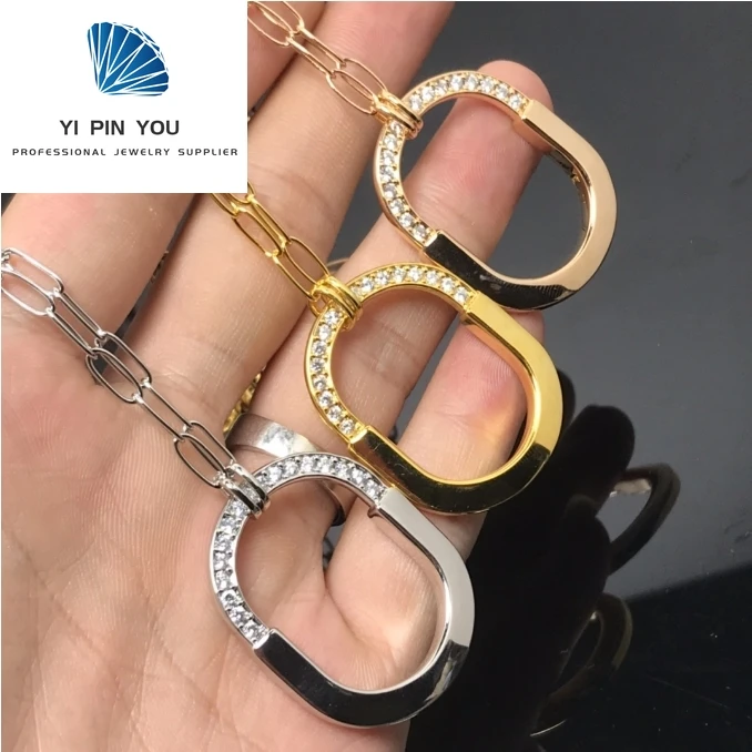 

High Quality High-end S925 Exquisite, Elegant, Luxurious and Atmospheric Zircon Pendant Necklace - Commemorative Gift