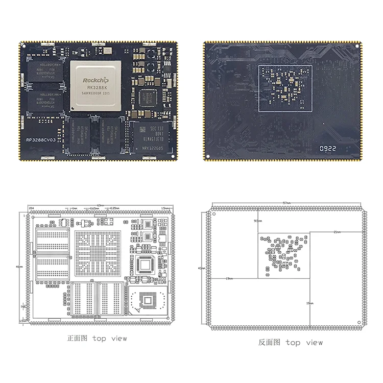 Rockchip rk3288k 개발 보드 rk3288k 와이드 온도 코어 보드 rockchip Rongpin rp3288K