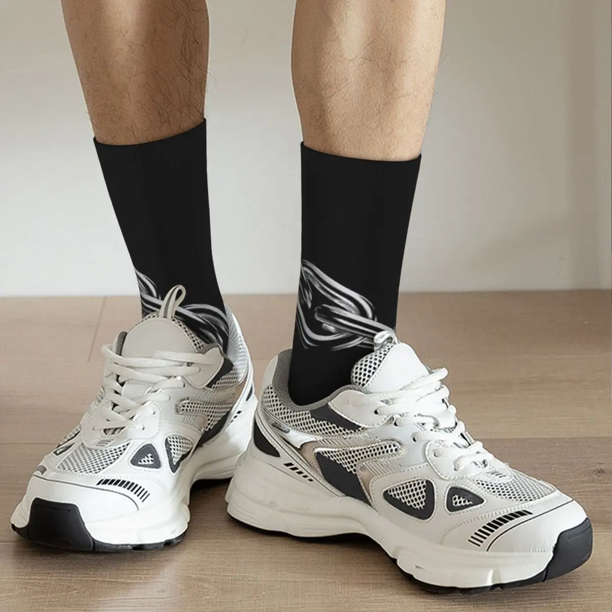 Chaotic Order Metal Chain Edgy Chain Link Socks Harajuku Sweat Absorbing Stockings All Season Long Socks for Valentine's Day