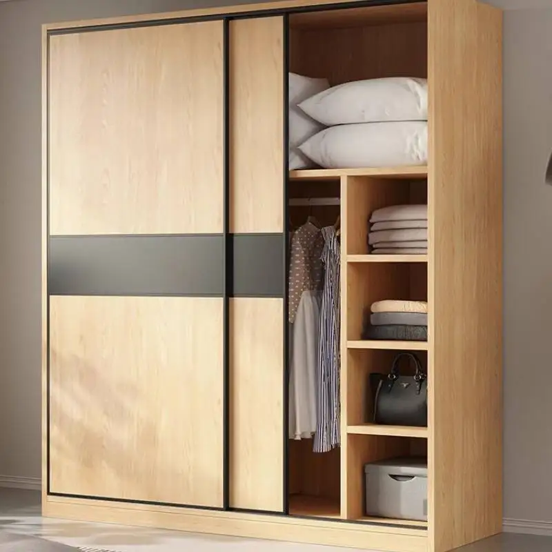 

Locker Nordic Box Wardrobes Wood Unit Japanes Dressing Armoire Wardrobes Closet Clothes Sliding Armario De Ropa Furniture