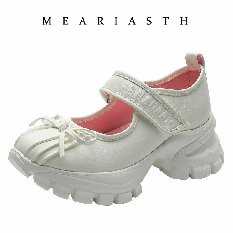 

Autumn Chunky Women Sports Shoes Fashion Shallow Butterfly-knot Platform Sneakers Ladies Casual Flats Outdoor Mary Jane Shoes